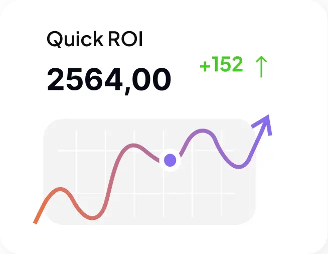 Quick ROI Graphic with upward curve